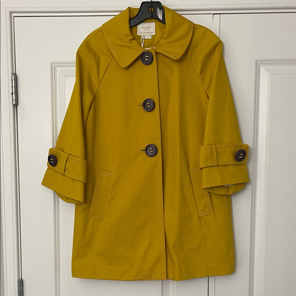 NWT Kate Spade Raincoat, Size XS
